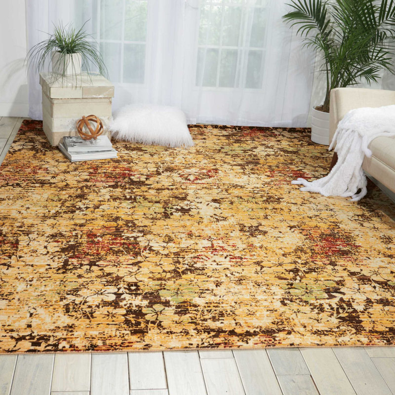 Denoila Floral Indoor Rug, Rectangle 7'9" x 9'9"