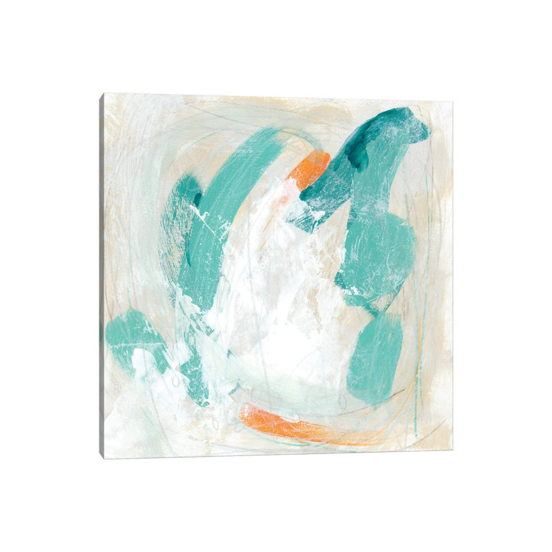 Tidal Current IV by June Erica Vess - Wrapped Canvas Painting, 30.48 cm H x 30.48 cm W