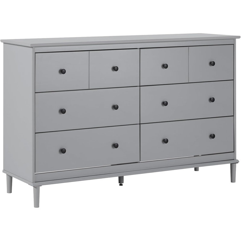 Commode 8 tiroirs, Gris