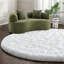 Canapés compacts et modernes, coussin en velours de peluche, conception courbée verte pour les petits espaces