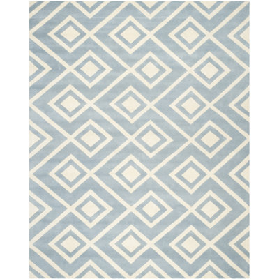 Deedie Hand Tufted Wool Geometric Rug