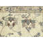 Tapis unique en laine noué à la main beige et gris des années 1960 de 5 pi 1 po x 9 pi