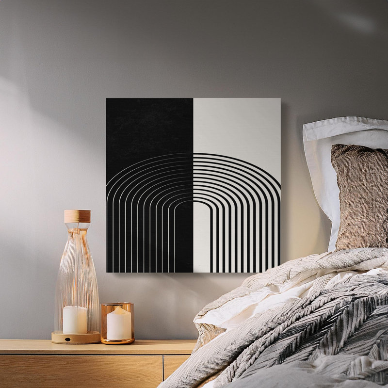 Wrapped Canvas Print Set, 35.56 cm H x 35.56 cm W, Black