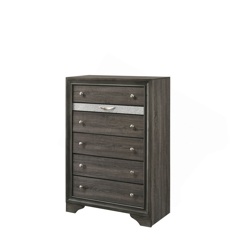 Commode d'appoint Glam, Gris