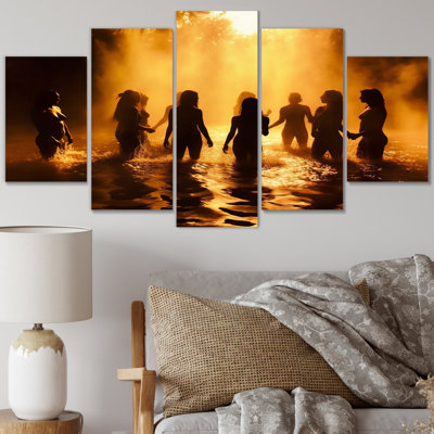 Scotto - impression sur toile tendance - 5 panneaux