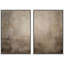 «Monochromatique dégradé abstrait gris minimaliste», 2 pièces sur toile-98464589-98464590