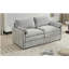 Canapé-lit double 68,1 po en tissu confortable, très grand canapé-lit double Comfort Cloud