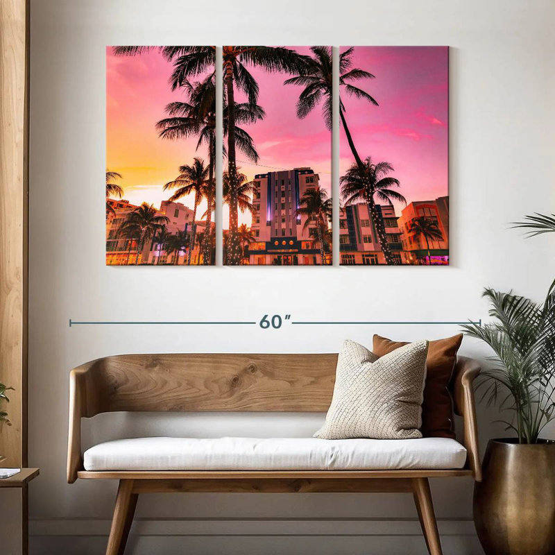 Nicci Miami Beach Waterfront, H 32 po x l 50 po