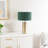 Lexy Fabric Drum Shade with Brushed Dimmable Touch Table Lamp with LED Bulb-87989566-87989560