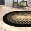 Tapis tressé noir / cubain Calden-1901379809