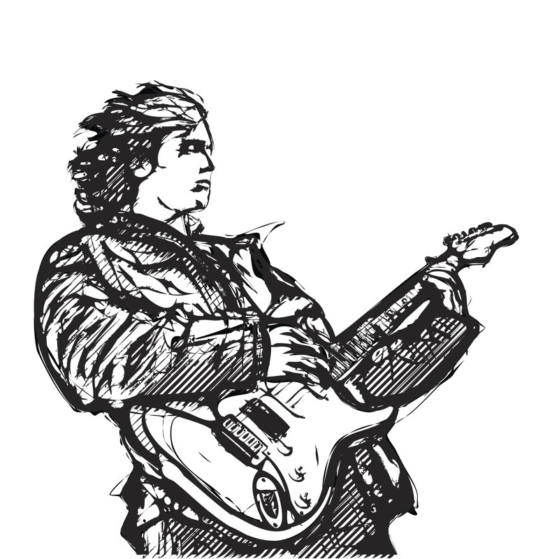 Guitarist by Ranker666 - Wrapped Canvas Print, 122cm H x 122cm W