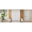 Grand lit escamotable mural avec placard, blanc