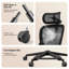 Chaise de bureau ergonomique noire Cablady-1558858988