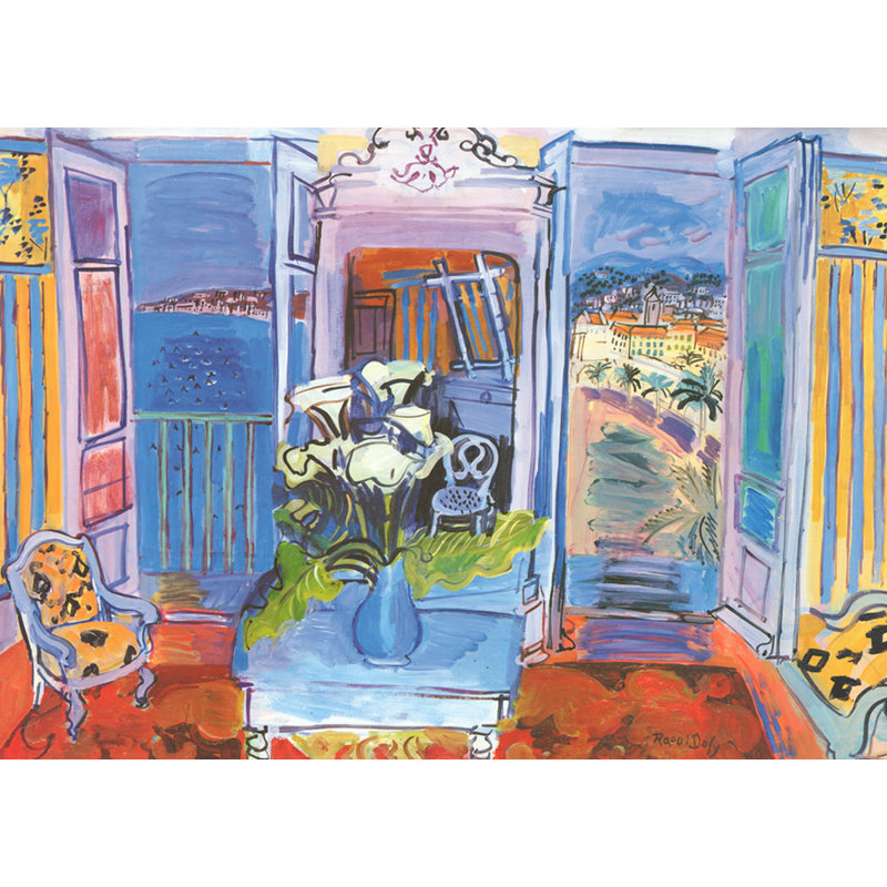Interior with Open Window, 28" H x 39" W
