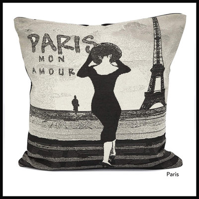 Dailey Paris Square Throw Pillow Cover