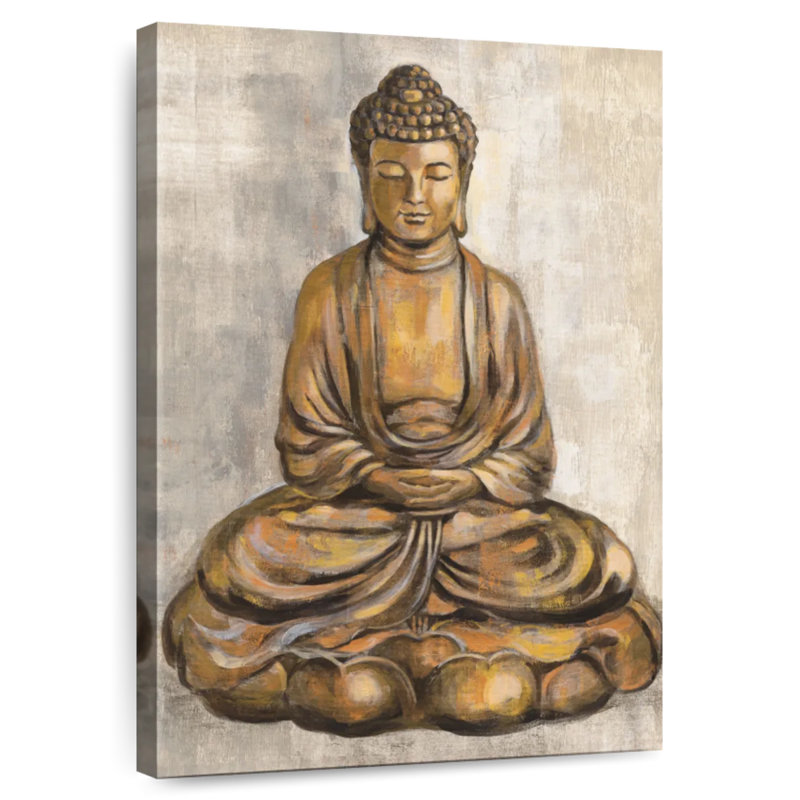 Bouddha en bronze Leisha, H 36 po x l 24 po