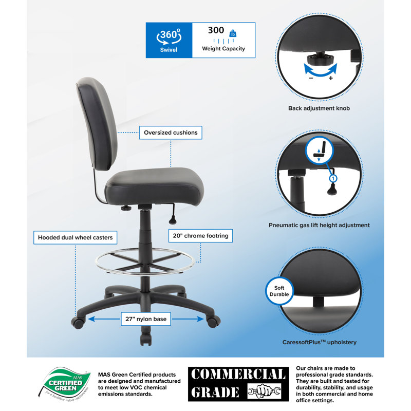 Effresh Active Stool, No Arms