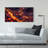 Bloom and eruption - 24"x48" Framed canvas