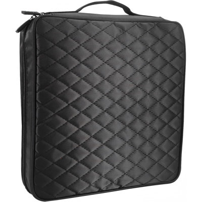 Étui porte-CD/DVD, classeur de rangement portable pour disques, organiseur de CD multi-capacités pour voiture, maison et voyage, rangement anti-rayures pour disques de jeux Blu-ray (200-Noir)