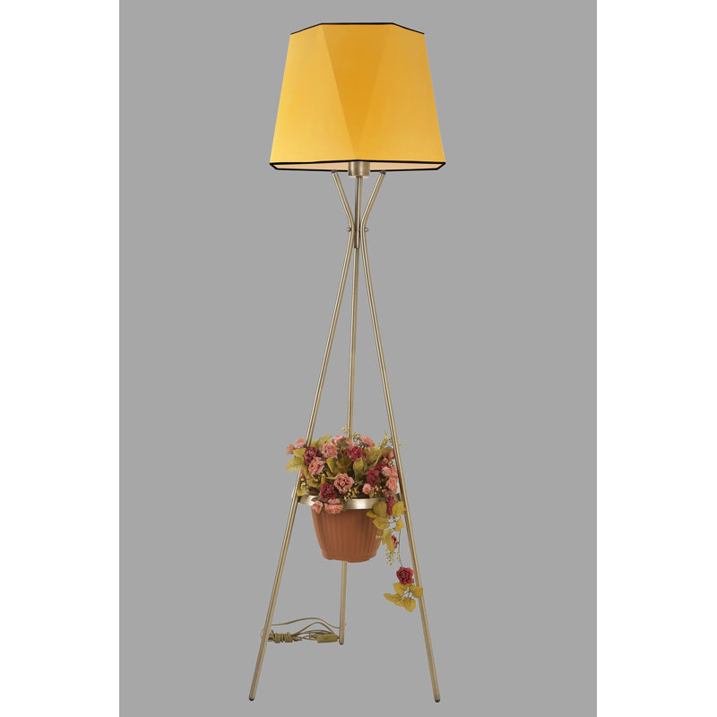 Lampe trépied 65 po Horicon, Moutarde