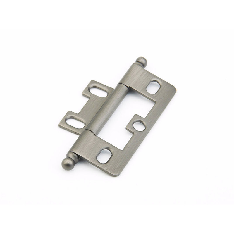 3'' x 0.88'' Metal Traditional Hinge, Antique Nickel
