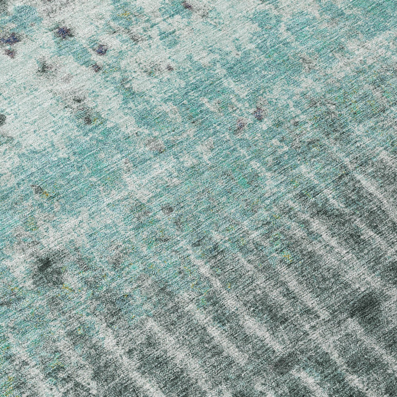 Machine Washable Indoor/Outdoor Chantille ACN2406 Abstract Rug, Rectangle 10' x 14'