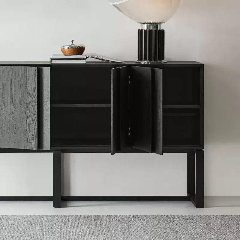 Buffet simple et pratique, Noir