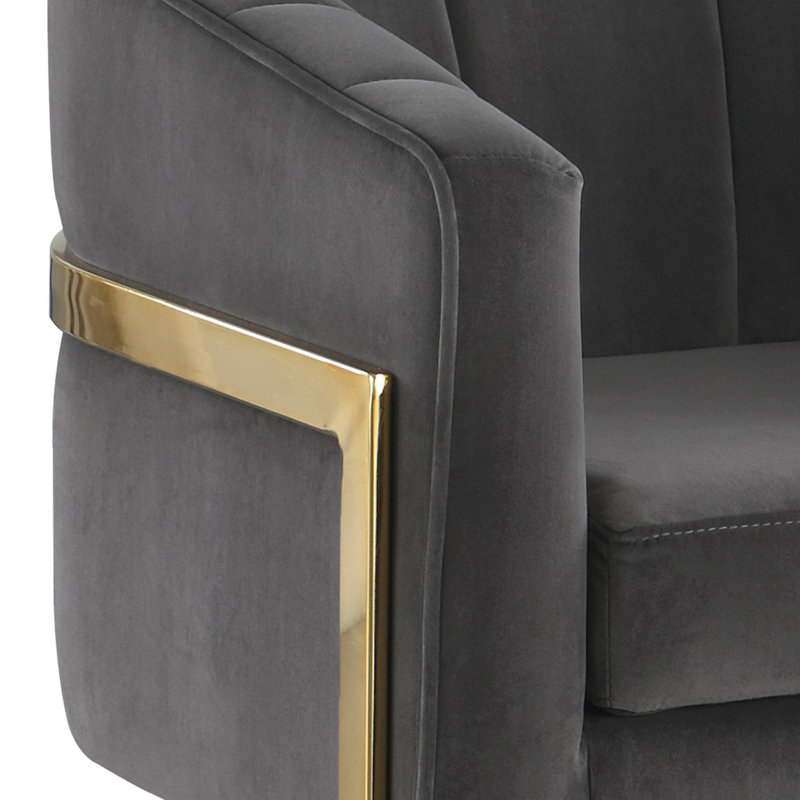 Glascock Velvet Barrel Chair
