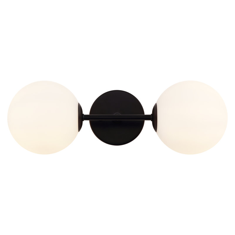 Jaina 2 - Light Armed Sconce, Black