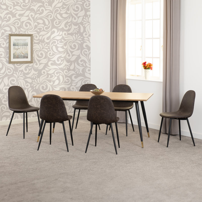 Addiemae 6 - Person Dining Set, Brown