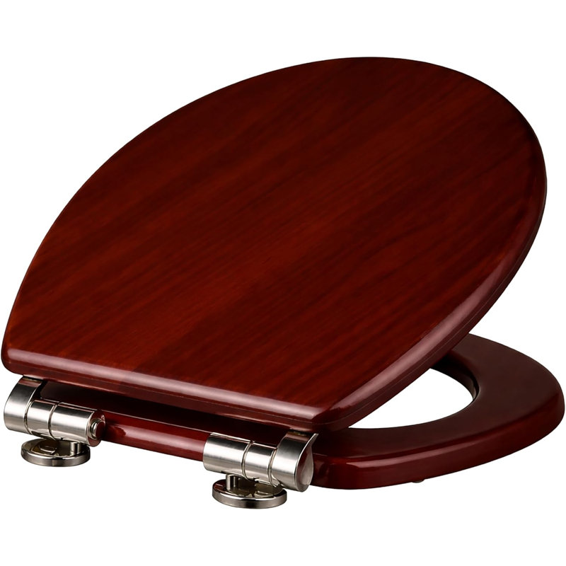Ackryod Soft Close Elongated Standard Toilet Seat, Espresso