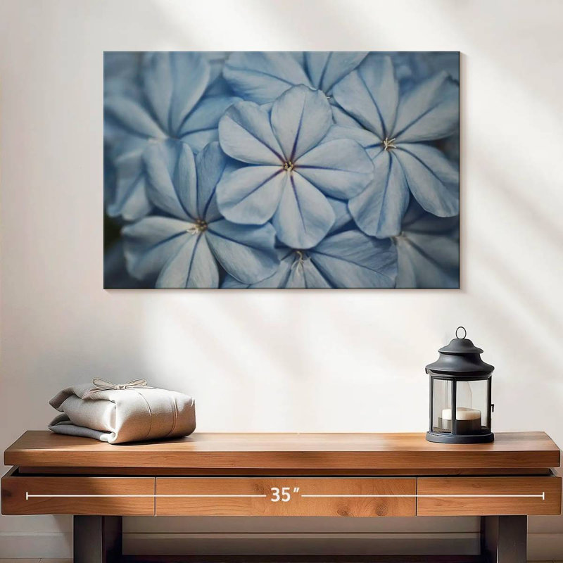 Fleurs de jasmin bleu Harnek, H 16 po x l 24 po
