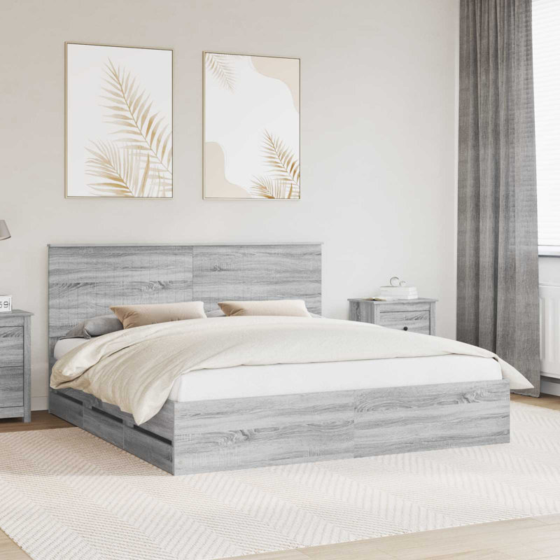 Bed, Super King (6'), Grey Sonoma