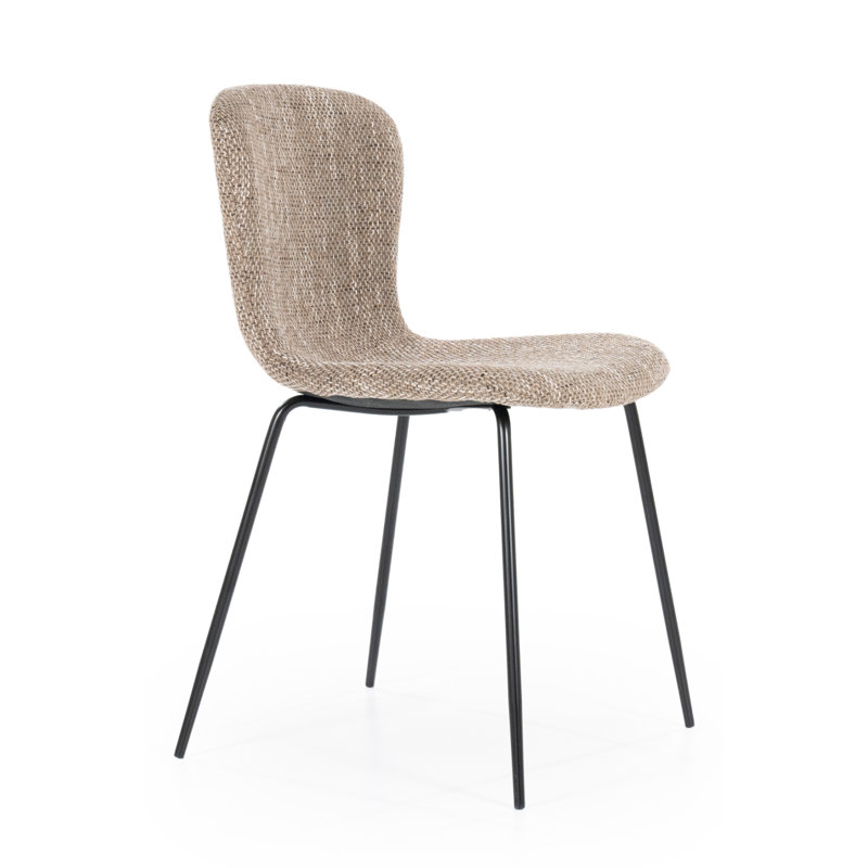 Upholstered Dining Chair, Brown