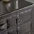 Isabel Black Wooden Vintage Faux Leather Room Chest with Buckles and Straps Detailing