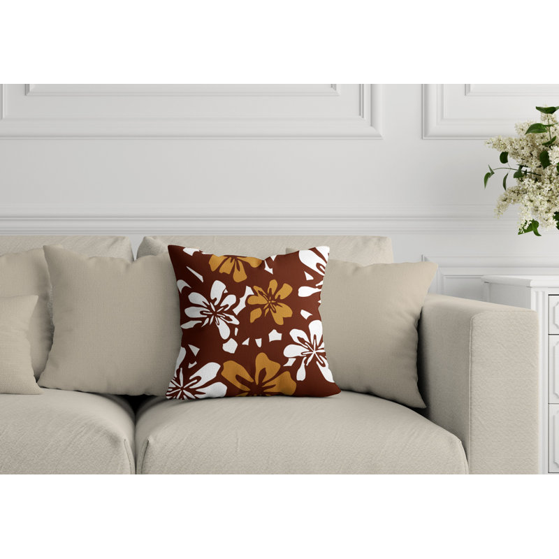 Coussin décoratif intérieur / extérieur Blakely, Rouge, L 17 po x H 17 po