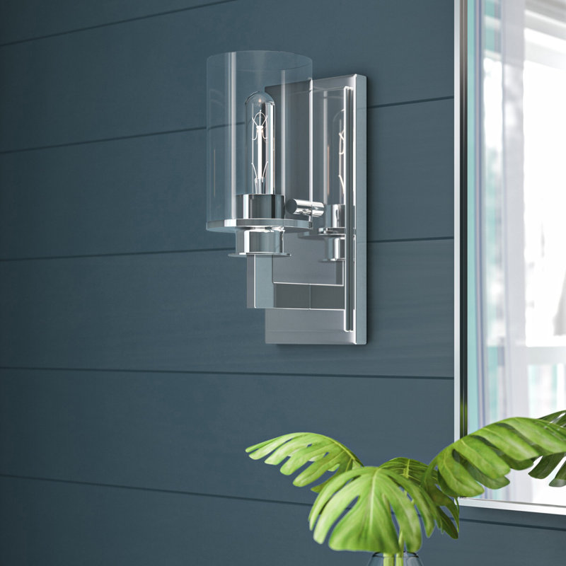 Attah 1 - Light Dimmable Armed Sconce, Chrome