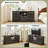  63"W Farmhouse Vintage Large 3+4 Drawer Dresser With LED Light, Retro Chest Of Drawers For Bedroom, Wood Rustic 7 Storage Organizer, TV Stand For TVs Up To 75", Gift-1186926969