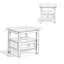 Table de bout transitionnelle en bois massif brun anthracite Hettie (ensemble de 2)-195380692
