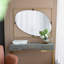 Miroir coquelicot 30x1x40 "avec cadre en métal doré