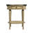 Aleix 22 in. W Round Wood 1 Drawer Side Table, Antique Beige-97647336