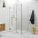 Illume 52 in. x 38.5 in. x 78 in. 90-degree Fully Frameless Wall Hinged Glass Shower Enclosure