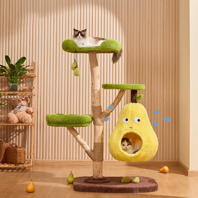 4 Tiers Cat Tree with Condons,Perch,Scratching Posts