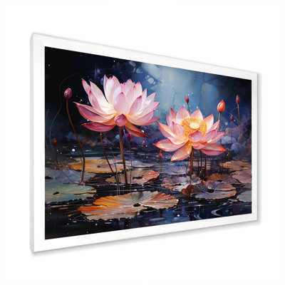 «Enchanted Lotus Waters», reproduction sur toile