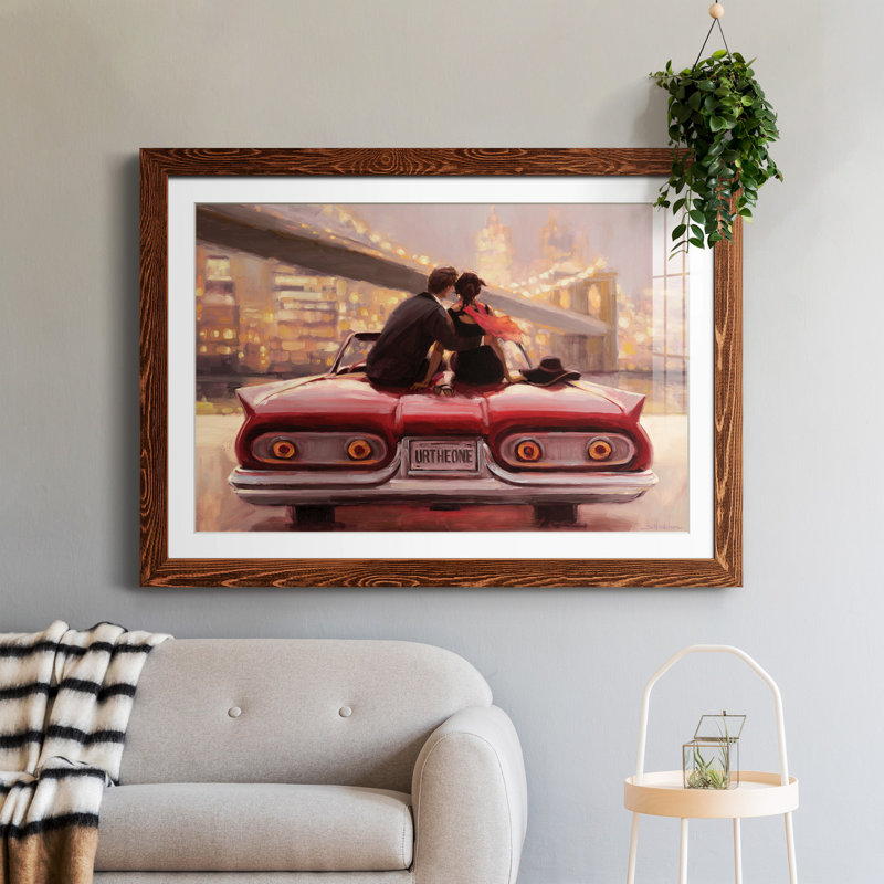 You Are The One - peinture encadrée, H 37,5 po x l 27,5 po x P 1,5 po, Brun, Blanc