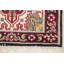 Tapis indien rouge à motif géométrique 3x5