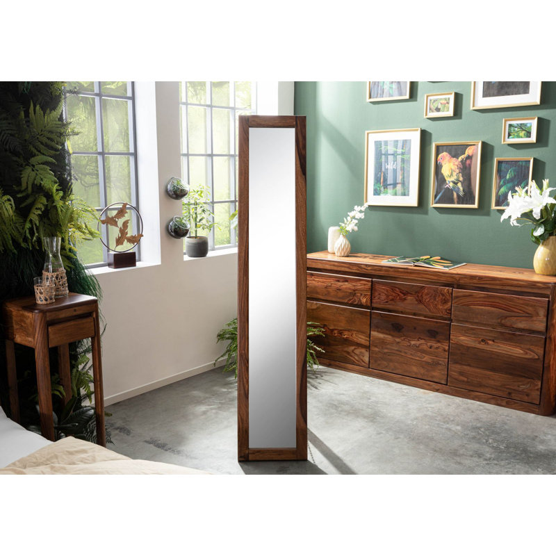 Toronto Wood Floor Mirror, Walnut