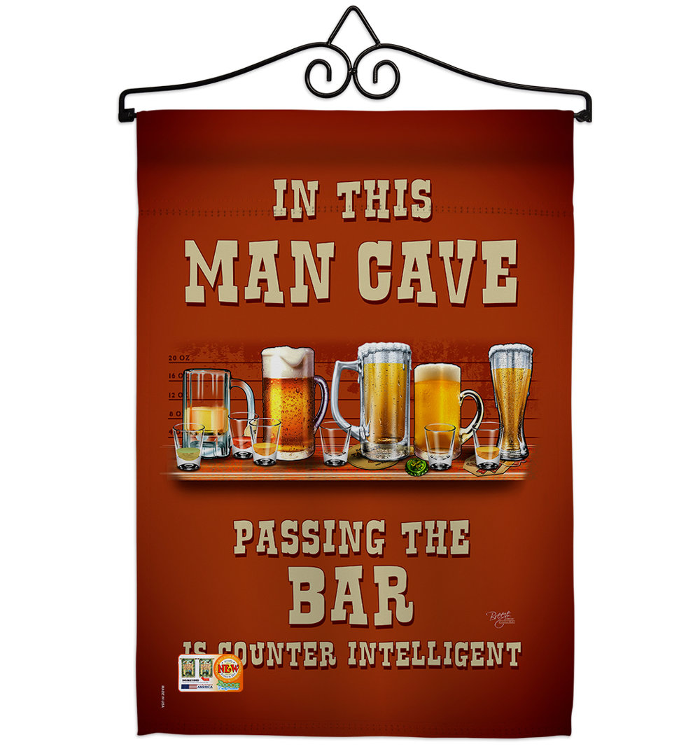 Double Sided 18.5'' H x 13'' W Polyester Flag Set Breeze Decor