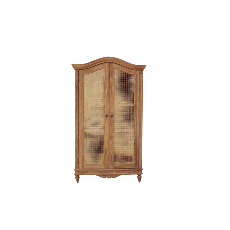 Maufrais 2 Door Wood Wardrobe