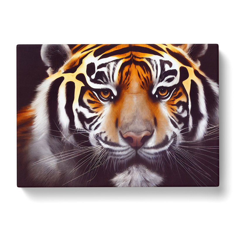 Lovely Tiger - Wrapped Canvas Print, 35cm H x 50cm W x 3cm D